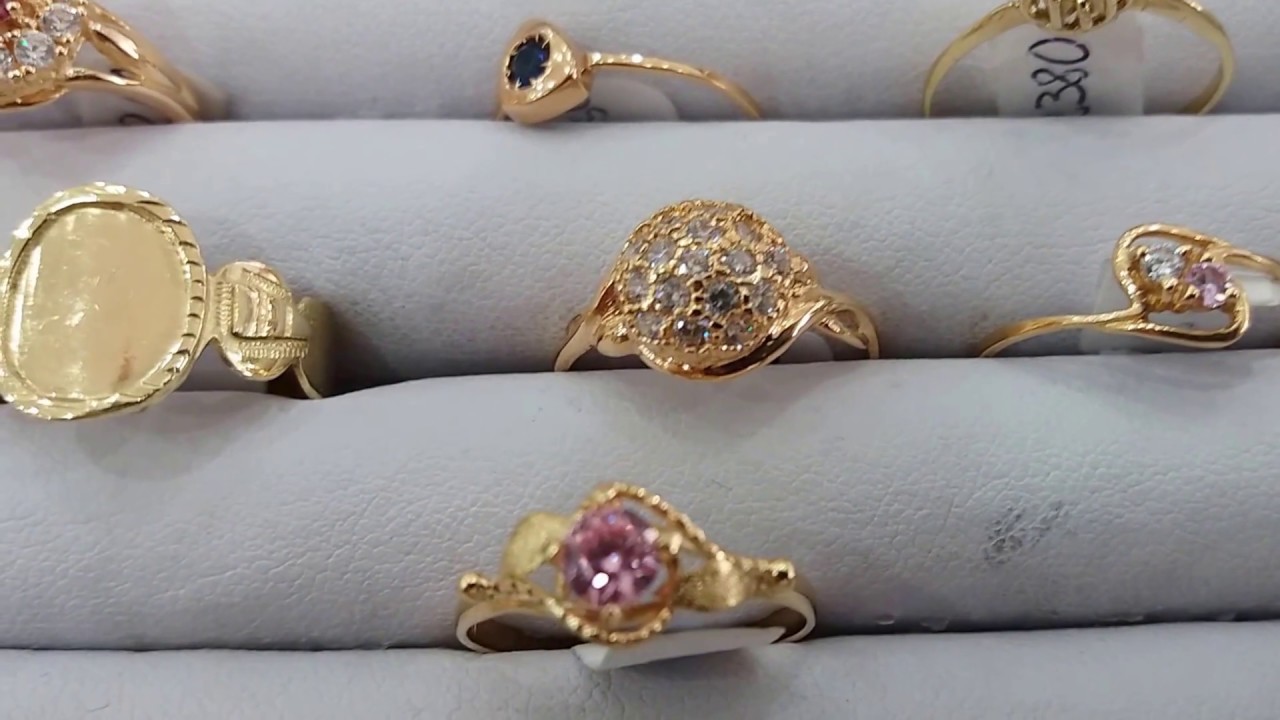 anillos de oro con piedras de co